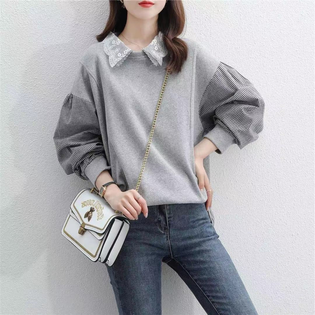 2023 New Women‘s Sweater Trendy Cotton Spring and Autumn Thin Doll