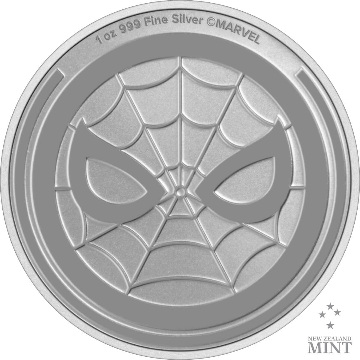 2023 New Zealand Mint Marvel Spiderman 1 oz Silver Coin in Capsule