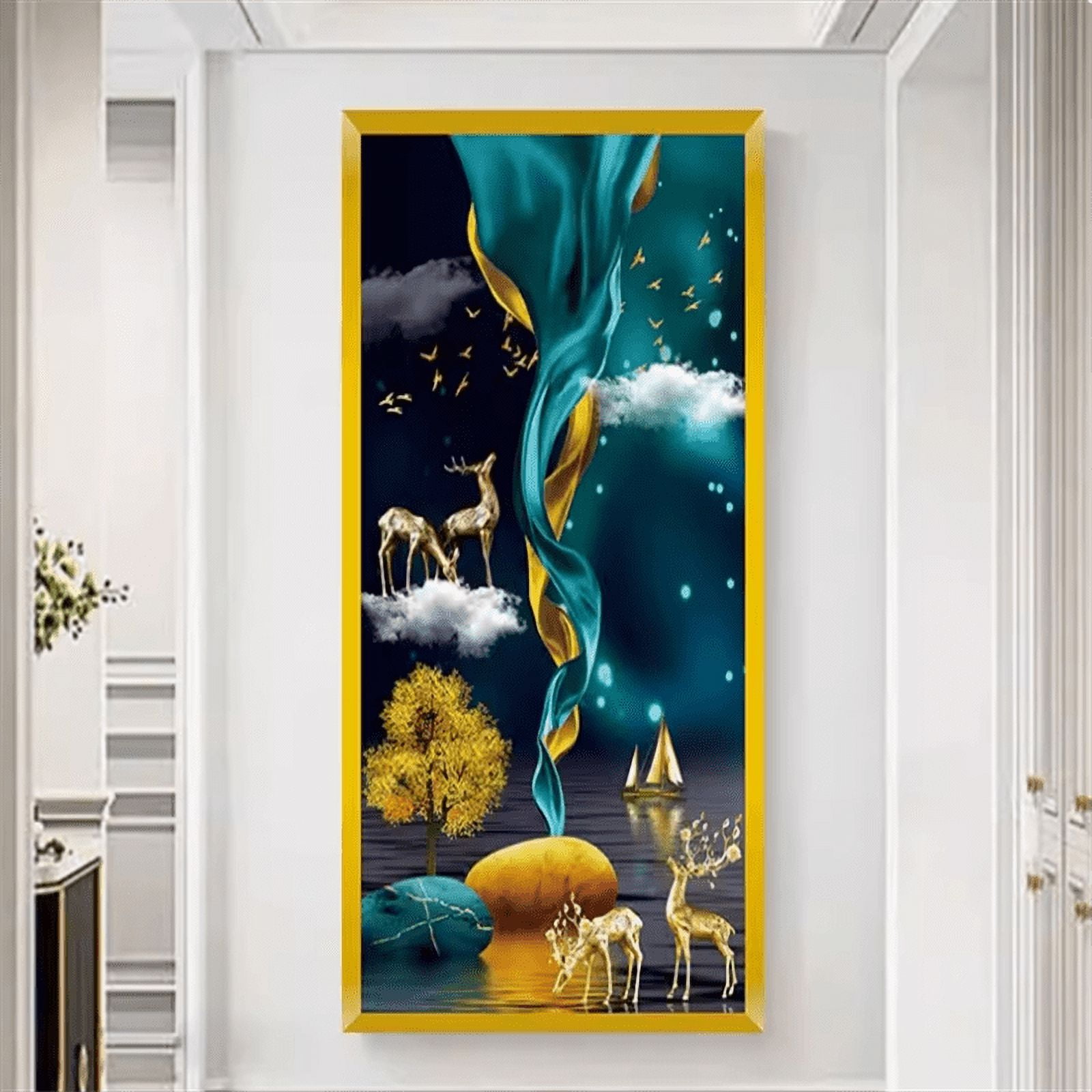 2023 New porch decoration painting selfadhesive corridor living room