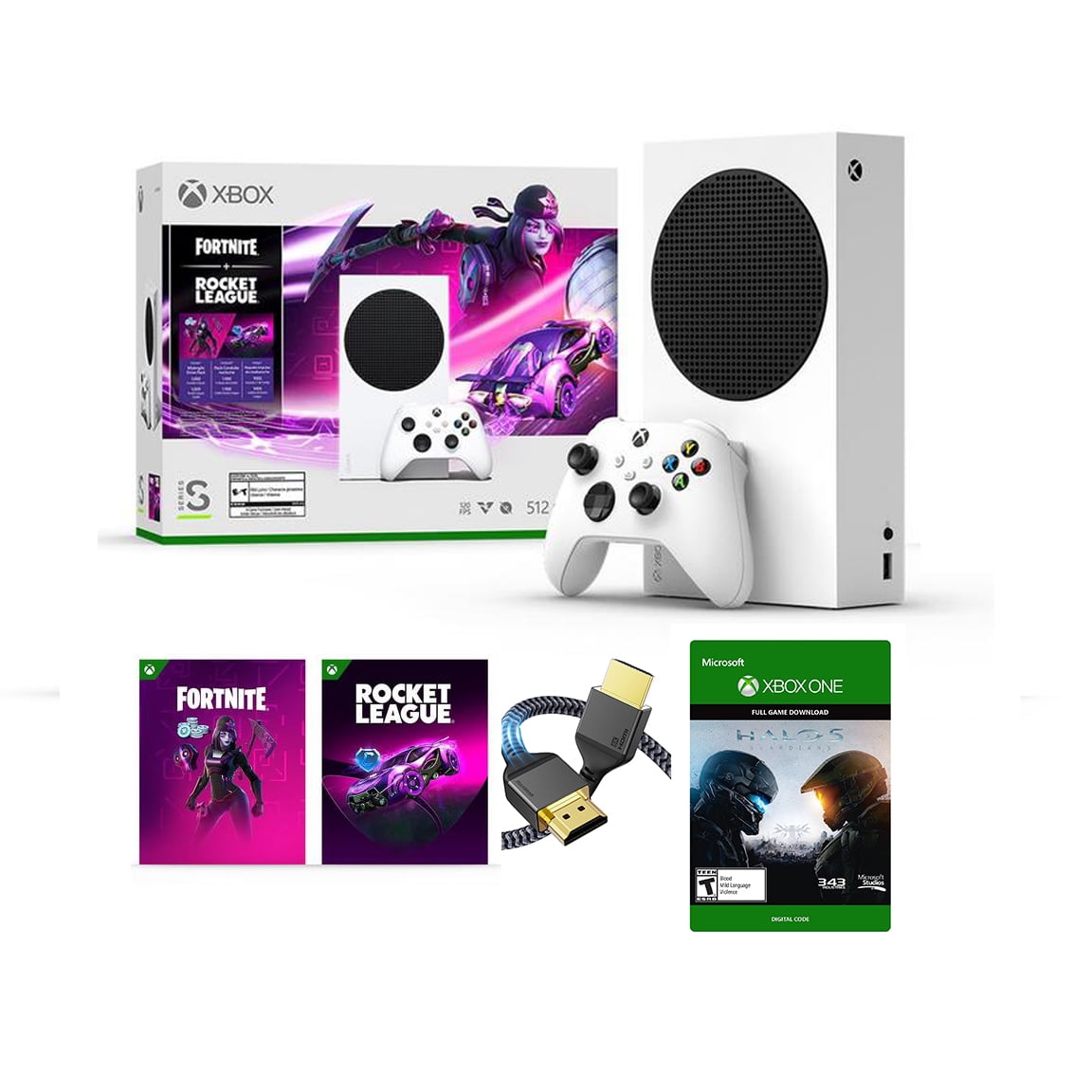 Xbox Series S – Starter Bundle - Includes hundreds of games with Game Pass  Ultimate 3 Month Membership - 512GB SSD All-Digital Gaming Console