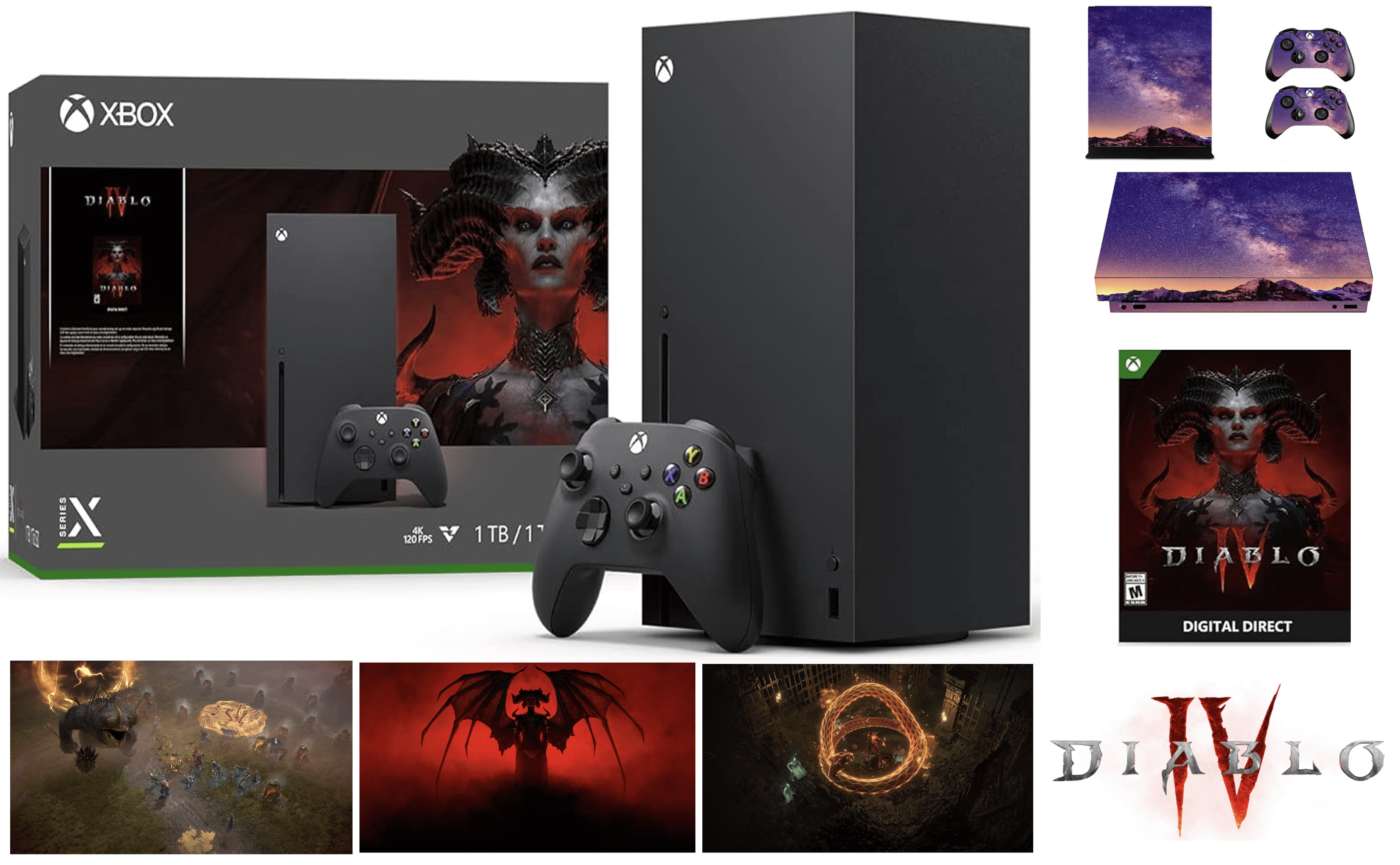 X Box Console 2022 Newest X-Box Series X 1TB SSD Video Gaming Console with  One Wireless Controller, 16GB GDDR6 RAM, 8X Cores Zen 2 CPU, RDNA 2 G