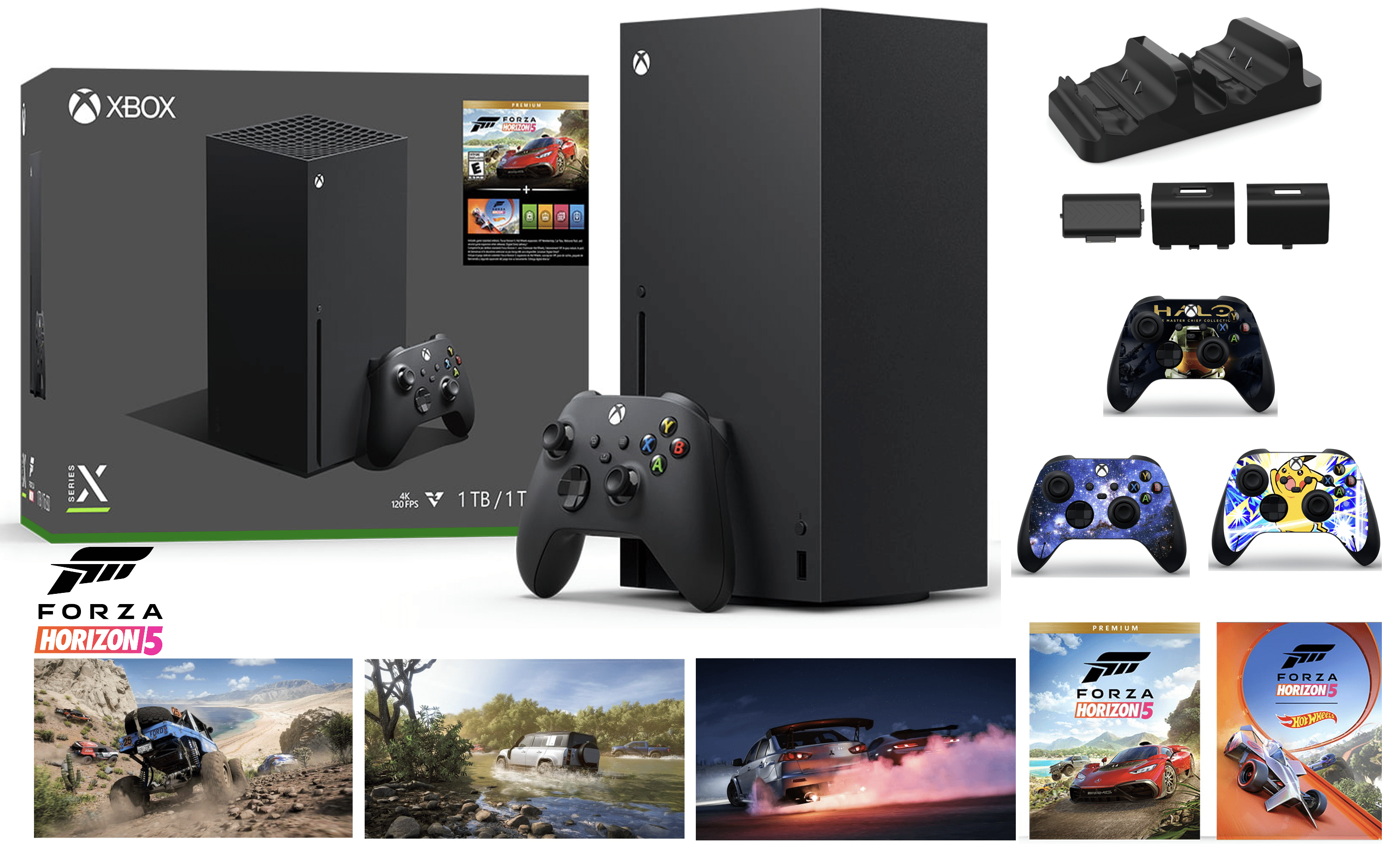 Xbox Series X 1TB SSD Forza Horizons 5 Console Bundle - Includes Xbox  Wireless Controller - Includes Forza Horizons 5 - 16GB RAM 1TB SSD -  Experience