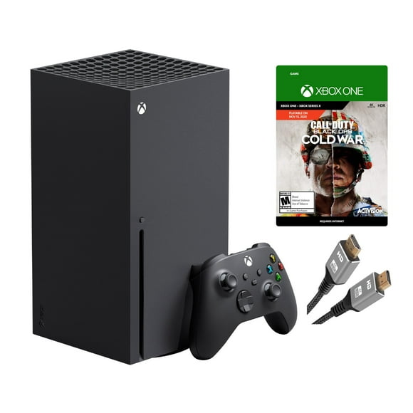 2023 Newest Microsoft Xbox Series X Gaming Console System- 1TB SSD Black X Version with Disc Drive Bundle with Call Duty of Black Ops Cold War Full Game and MTC22 High Speed HDMI Cabel