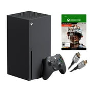 2023 Newest Microsoft Xbox Series X–Gaming Console System- 1TB SSD Black X Version with Disc Drive Bundle with Call Duty of Black Ops Cold War Full Game and MTC11 High Speed HDMI Cabel