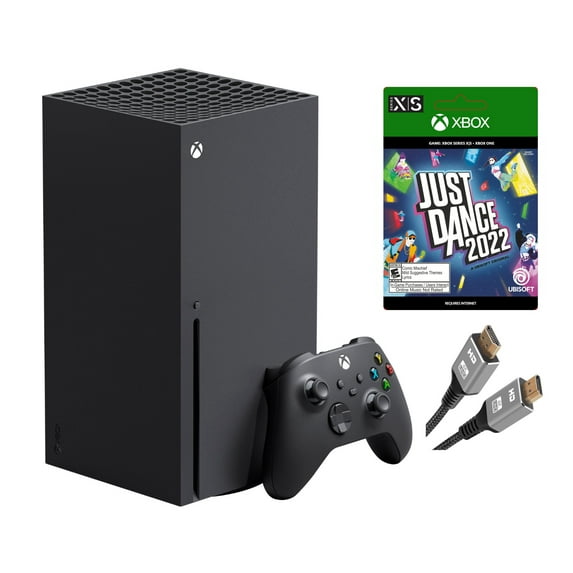 2023 Newest Microsoft Xbox Series X–Gaming Console System- 1TB SSD Black X Version with Disc Drive Bundle with Just Dance 2022 Full Game and MTC11 High Speed HDMI Cabel