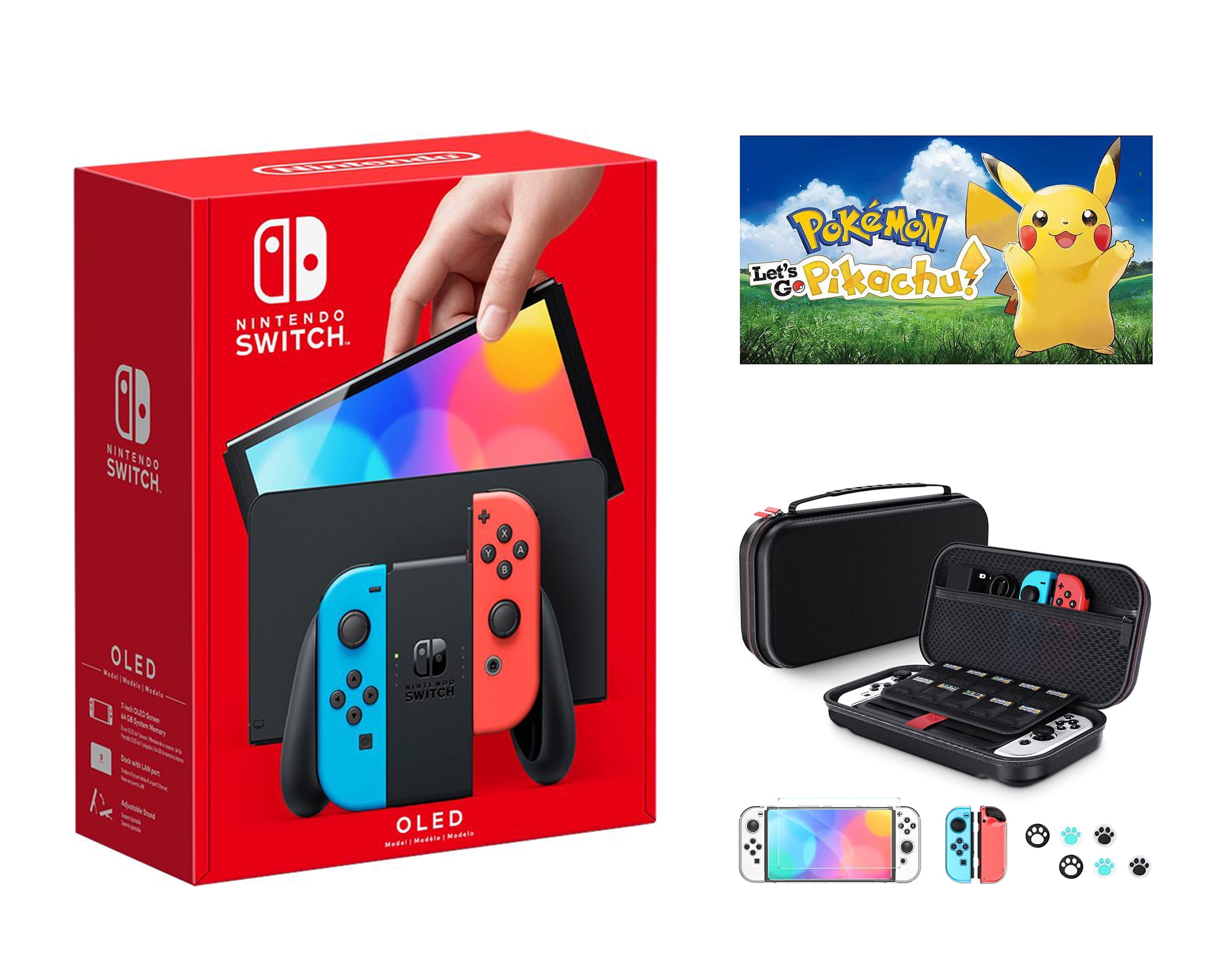 Nintendo Switch OLED Model - Neon Red/Neon Blue • Price »