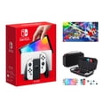 thumbnail image 1 of 2023 Newest Nintendo Switch OLED Model White Joy-Cons Console, 32GB Internal Storage, Bundle with Mario Tennis Aces & 10 in 1 Accessory Case, 1 of 3
