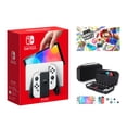 thumbnail image 1 of 2023 Newest Nintendo Switch OLED Model White Joy-Cons Console, 32GB Internal Storage, Bundle with Super Mario Party & 10 in 1 Accessory Case, 1 of 3