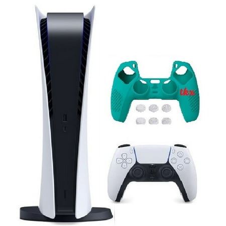 2023 Newest PlayStation_PS5 Gaming Console Digital-Version W/ Silicone Controller Cover Skin