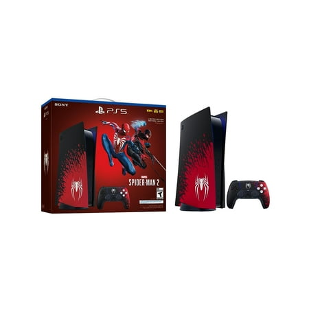 2023 Newest Sony PlayStation_PS5 Gaming Console – Marvel’s Spider-Man 2 Limited Edition Bundle