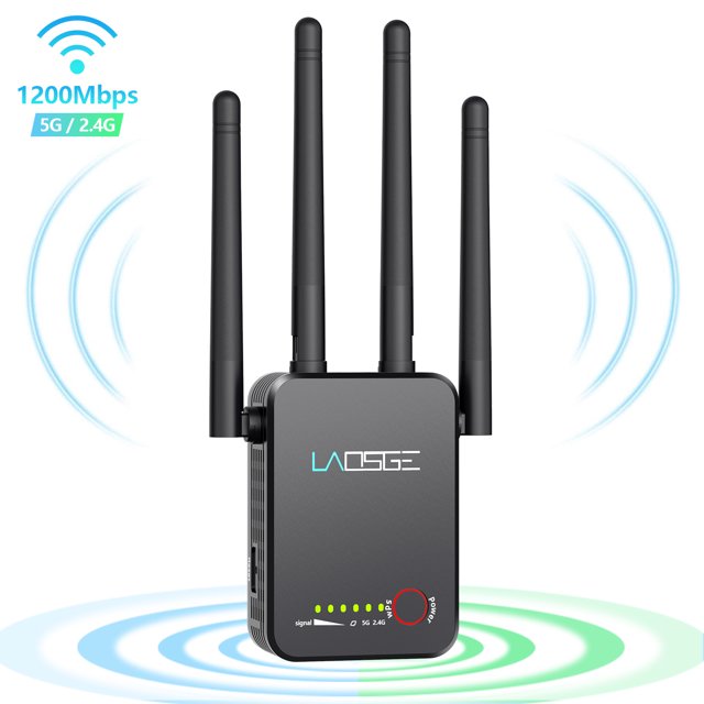 2023 Newest WiFi Extender Signal Booster 1200Mbps Wireless