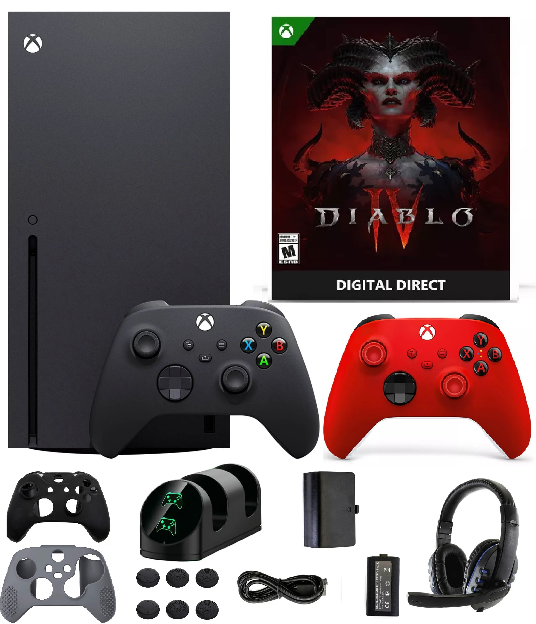 2023 Newest Xbox Series X Gaming Console System- 1TB SSD Black X Version  with Disc Drive-True 4K 