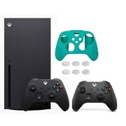 2023 Newest Xbox -Series -X- Gaming Console System- 1TB SSD Black X Version with Disc Drive W/ Extra Xbox Wireless Controller | Silicone Controller Cover Skin