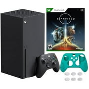 2023 Newest Xbox -Series -X- Gaming Console System- 1TB SSD Black X Version with Disc Drive W/ Starfield | Silicone Controller Cover Skin
