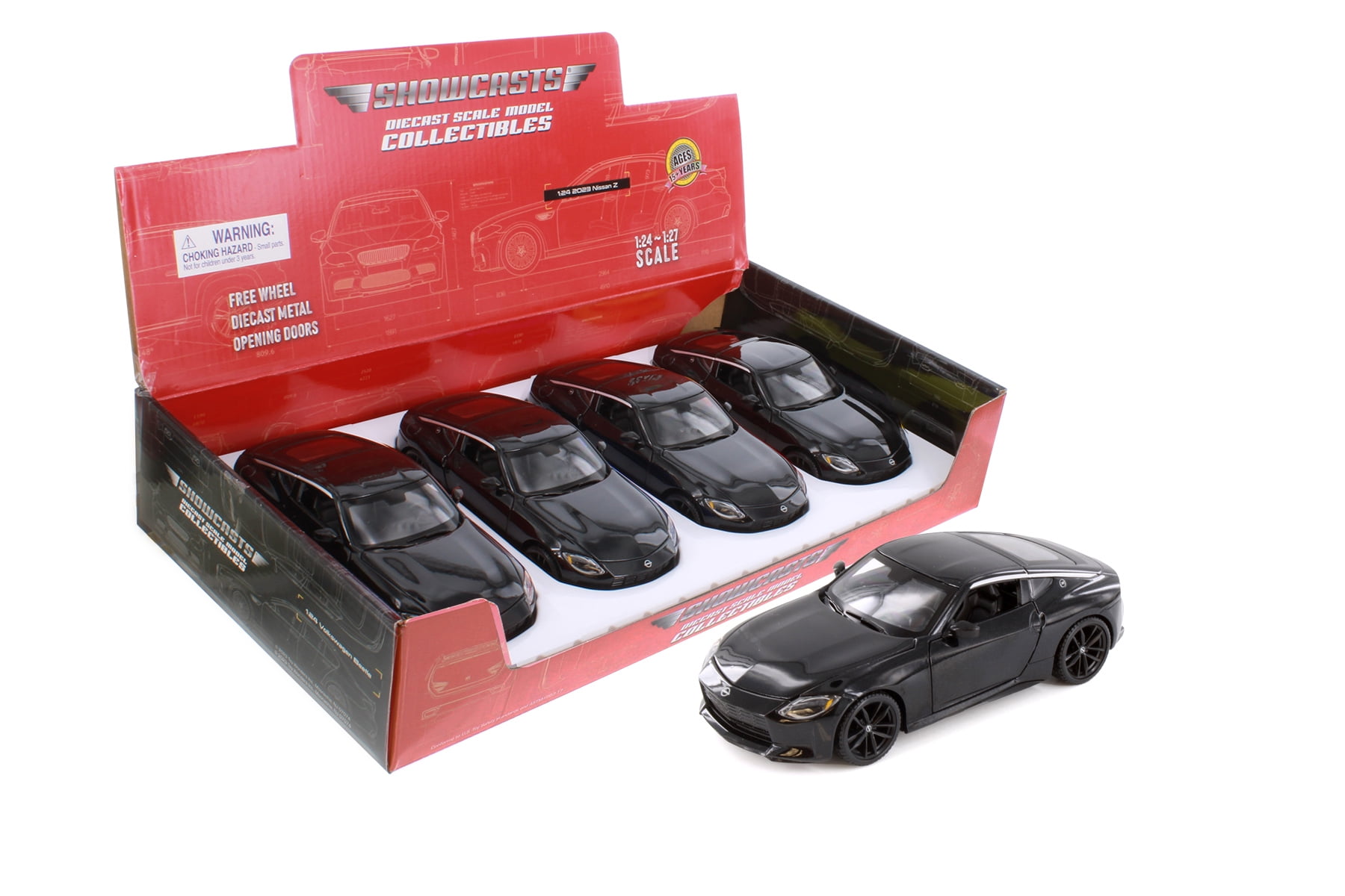 ラスト賞・01 SPORTS CARS 3MODELSCollection 2023 Nissan Z Sports Car, Black - Showcasts 37904 - 1/24 Scale