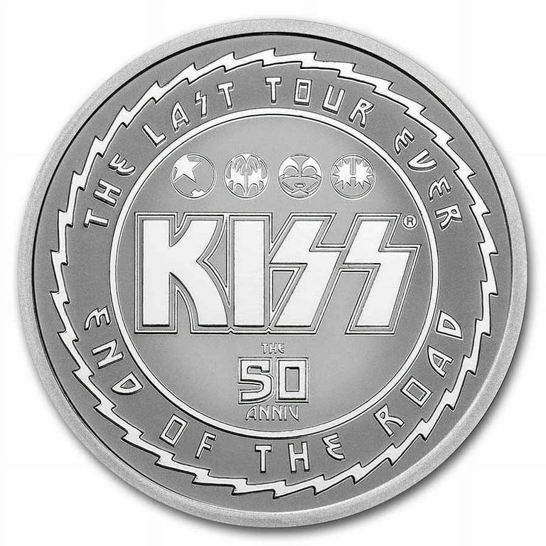 2023 Niue 1 oz Silver $2 KISS 50th Anniversary BU - Walmart.com