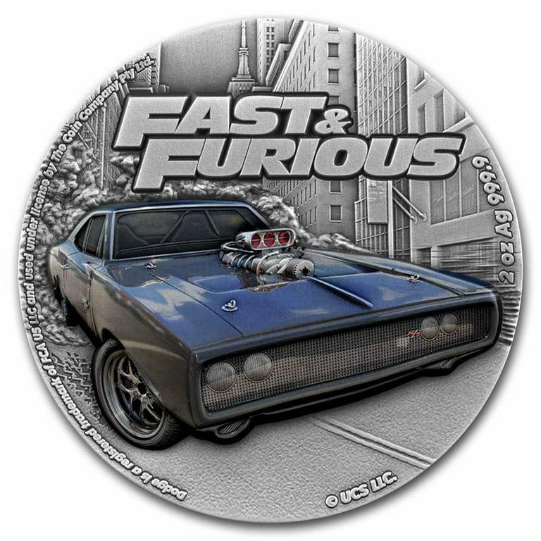 2023 Niue 2 oz Silver $5 UHR Colorized Fast & Furious Coin 2023 Niue 2 oz Silver $5 UHR Colorized Fast & Furious Coin