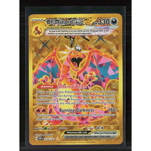 2023 Obsidian Flames Charizard EX Holo Secret Rare HR 228/197 Lightly Played English