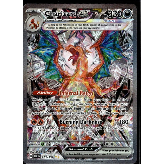 2023 Obsidian Flames Charizard EX Holo Secret Rare SAR #223/197