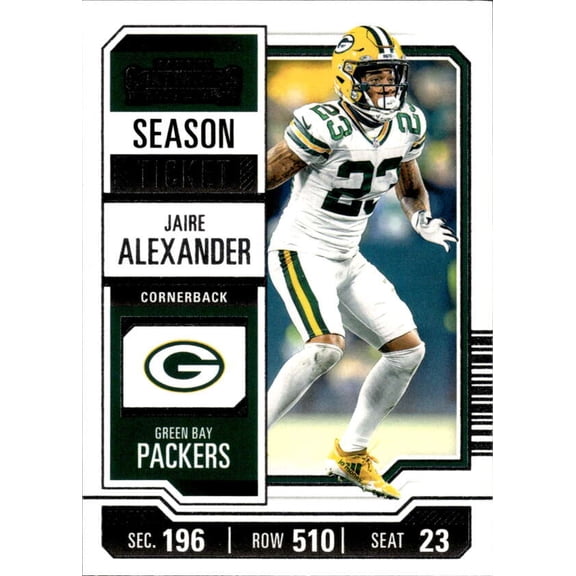 2023 PANINI CONTENDERS SEASON TICKET HOBBY #38 JAIRE ALEXANDER GREEN BAY PACKERS