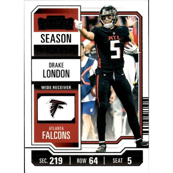 2023 PANINI CONTENDERS SEASON TICKET HOBBY #5 DRAKE LONDON ATLANTA FALCONS
