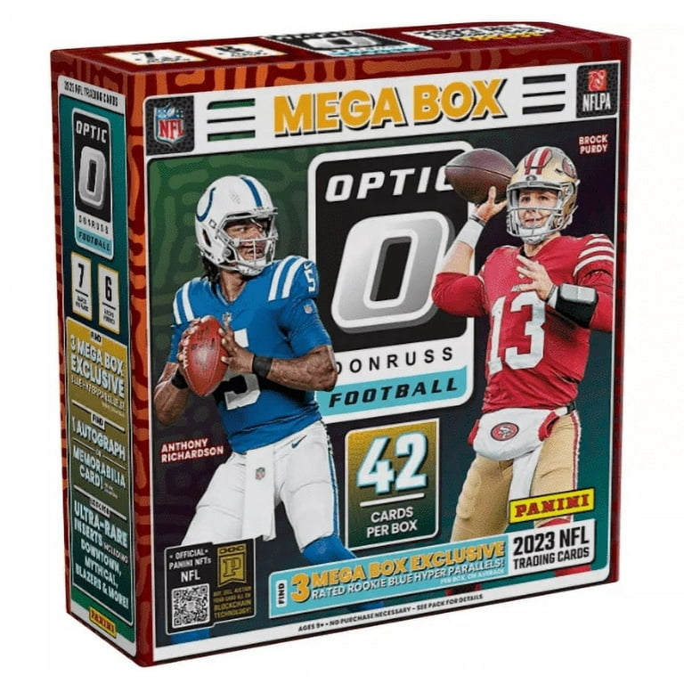 2023 Panini NFL Donruss Optic Mega Box with Blue Hyper