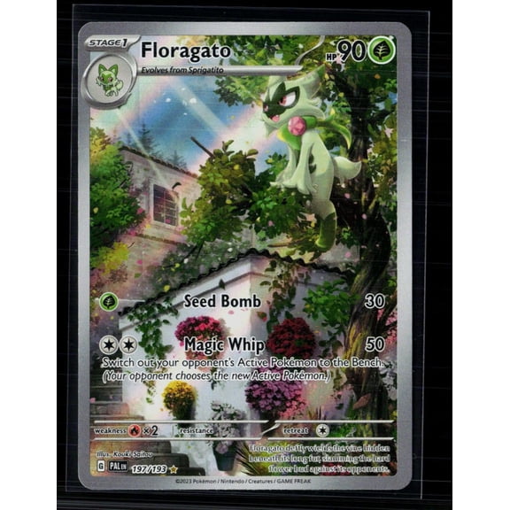 2023 Paldea Evolved Floragato Holo Secret Rare #197/193