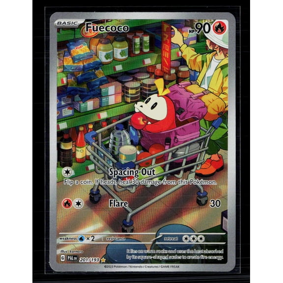 2023 Paldea Evolved Fuecoco Holo Secret Rare #201/193