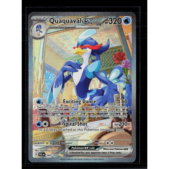 2023 Paldea Evolved Quaquaval EX Holo Secret Rare SAR #260/193