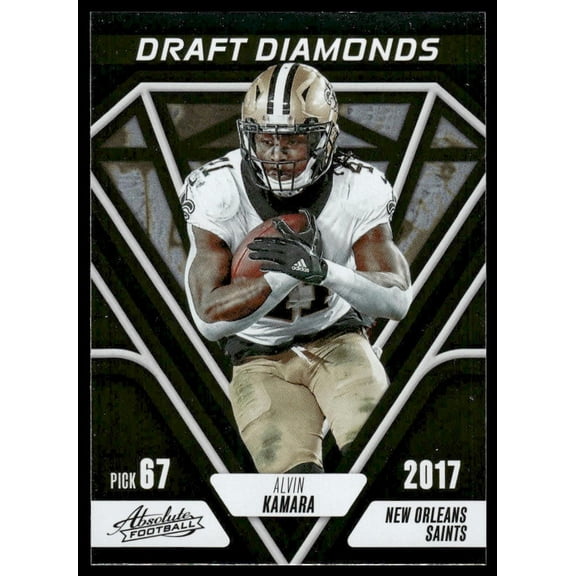 2023 Panini Absolute Football Draft Diamonds Alvin Kamara New Orleans Saints DD-6 Football Card