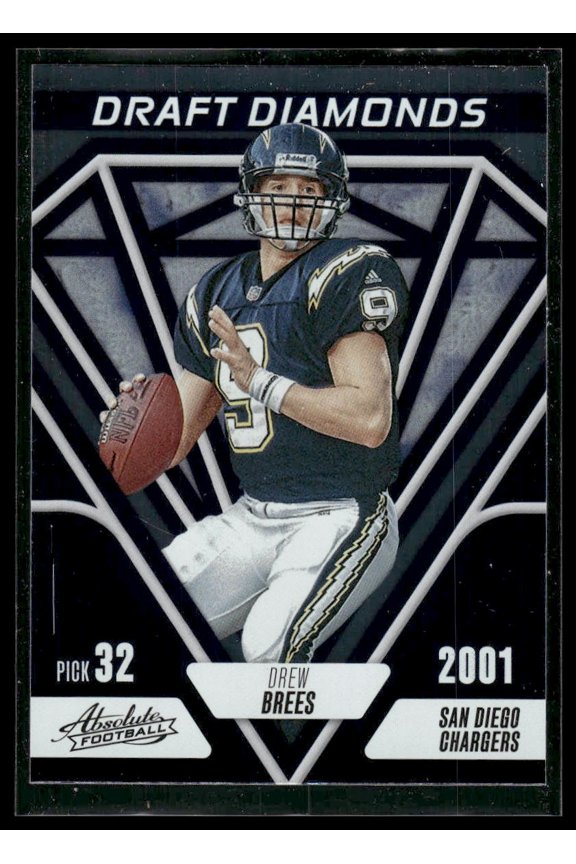 2023 Panini Absolute Football Draft Diamonds Drew Brees #DD-1
