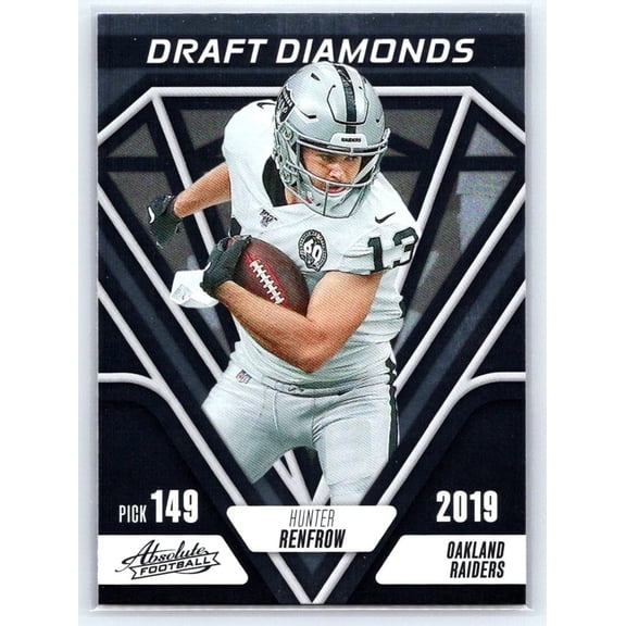 2023 Panini Absolute Draft Diamonds DD-4 Hunter Renfrow Oakland Raiders Football Card