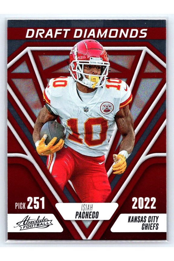 2023 Panini Absolute Isiah Pacheco #DD-15 Draft Diamonds