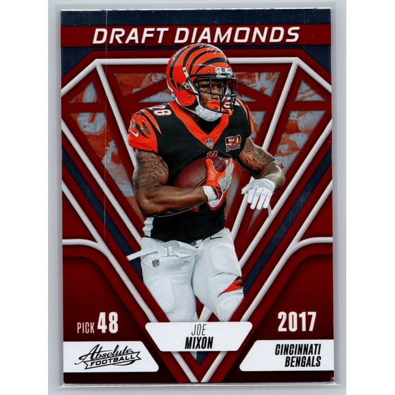 2023 Panini Absolute Joe Mixon Cincinnati Bengals Draft Diamonds DD-20 Football Card
