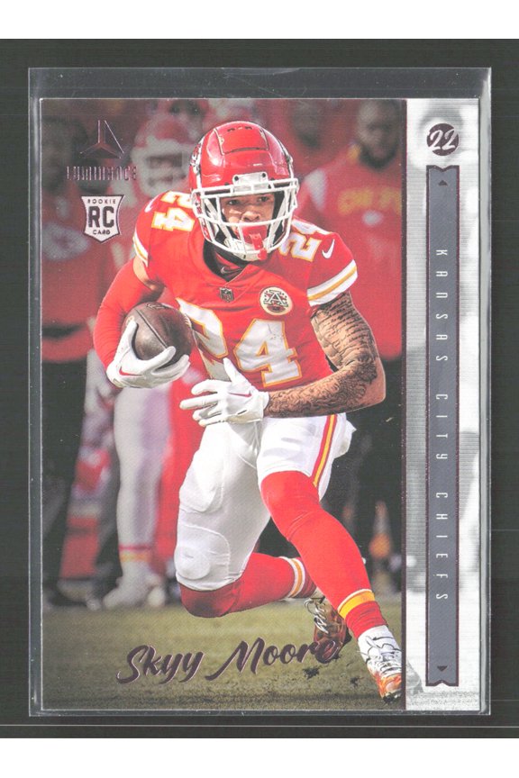 2023 Panini Chronicles Luminance Skyy Moore #207 RC Kansas City Chiefs NFL Football Trading Card