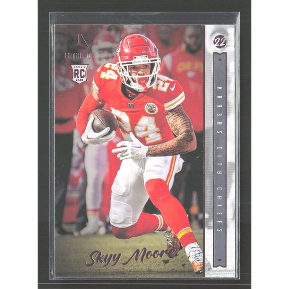 2023 Panini Chronicles Luminance Skyy Moore #207 RC Kansas City Chiefs NFL Football Trading Card