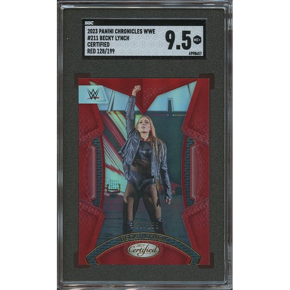 2023 Panini Chronicles Wwe Becky Lynch #211 Certified Red 199 SGC 9.5