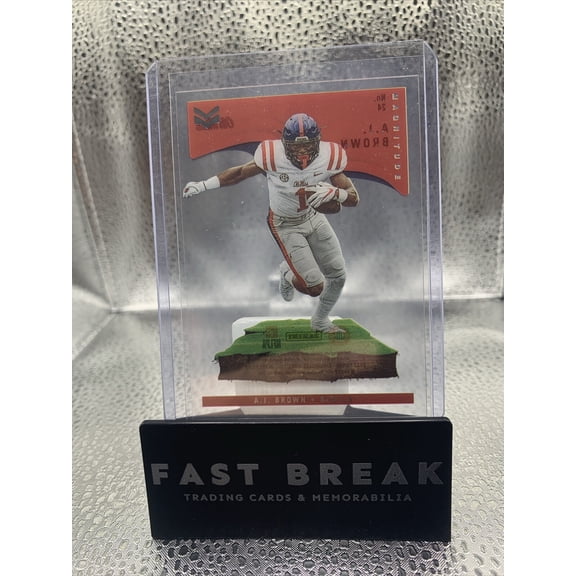 2023 Panini Clearly Donruss A.J. Brown Clear Rookie Ole Miss Rebels Football Card