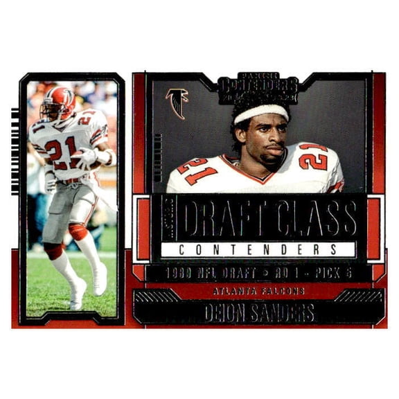 2023 Panini Contenders Deion Sanders Atlanta Falcons Historic Draft Class HDC-DS Football Card