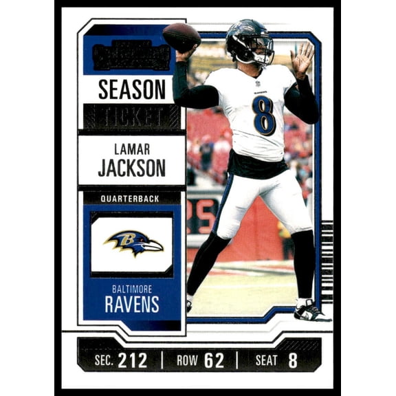 2023 Panini Contenders Football Season Ticket Lamar Jackson #9