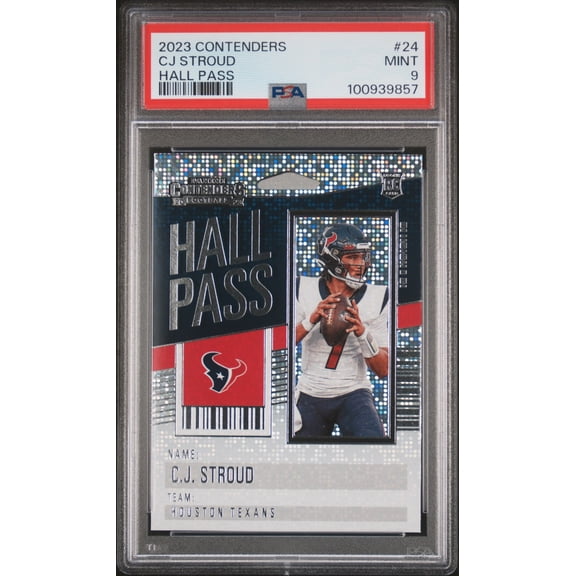 2023 Panini Contenders Hall Pass Cj Stroud #24 PSA 9