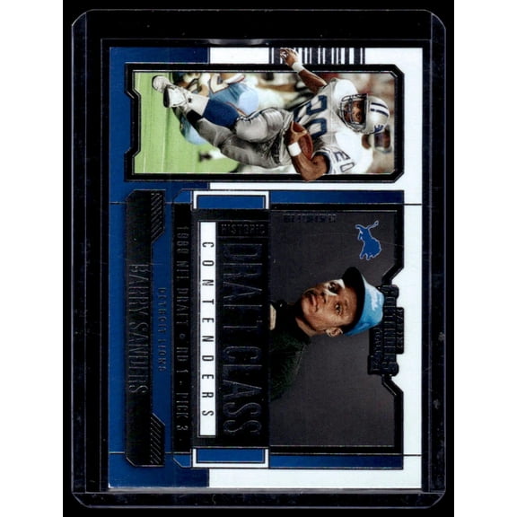 2023 Panini Contenders Historic Draft Class Barry Sanders Detroit Lions #HDC-BSA Football Card