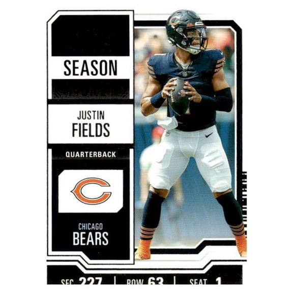 2023 Panini Contenders Season Ticket Retail Justin Fields #20 Chicago Bears Football Card