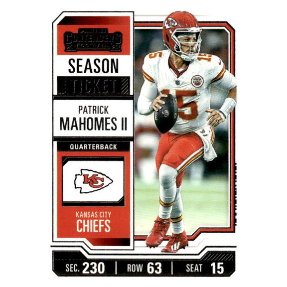2023 Panini Contenders Patrick Mahomes II #51 Season Ticket Retail Kansas City Chiefs NFL FOOTBALL Trading Card