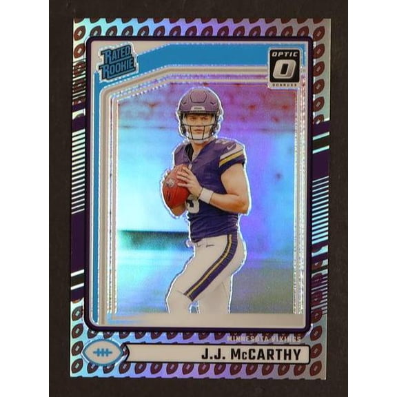 2023 Panini Donruss 303 J.J. McCarthy Rated Rookie Vikings