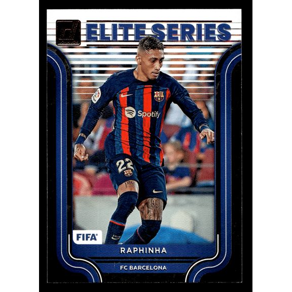 2023 Panini Donruss Elite Series Raphinha #9 FC Barcelona La Liga Soccer Trading Card