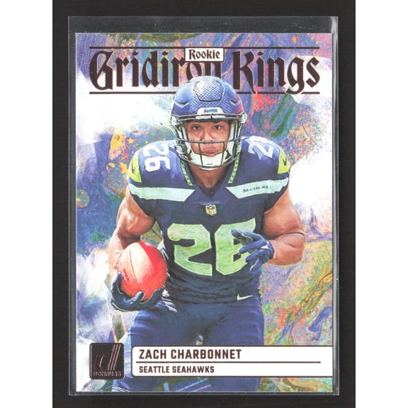 2023 Panini Donruss Gridiron Kings Zach Charbonnet Seattle Seahawks #RGK-15 Football Card