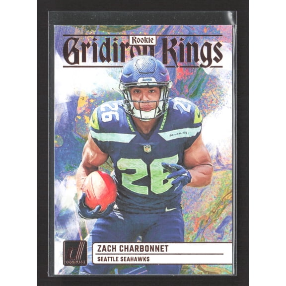 2023 Panini Donruss Gridiron Kings Zach Charbonnet RGK-15 Seattle Seahawks Football Card