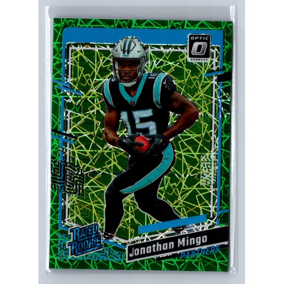 2023 Panini Donruss Optic Jonathan Mingo #215 Green Velocity