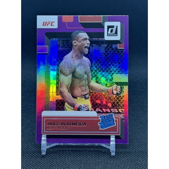 2023 Panini Donruss Purple Rookie #218 Jailton Almeida UFC MMA Donruss